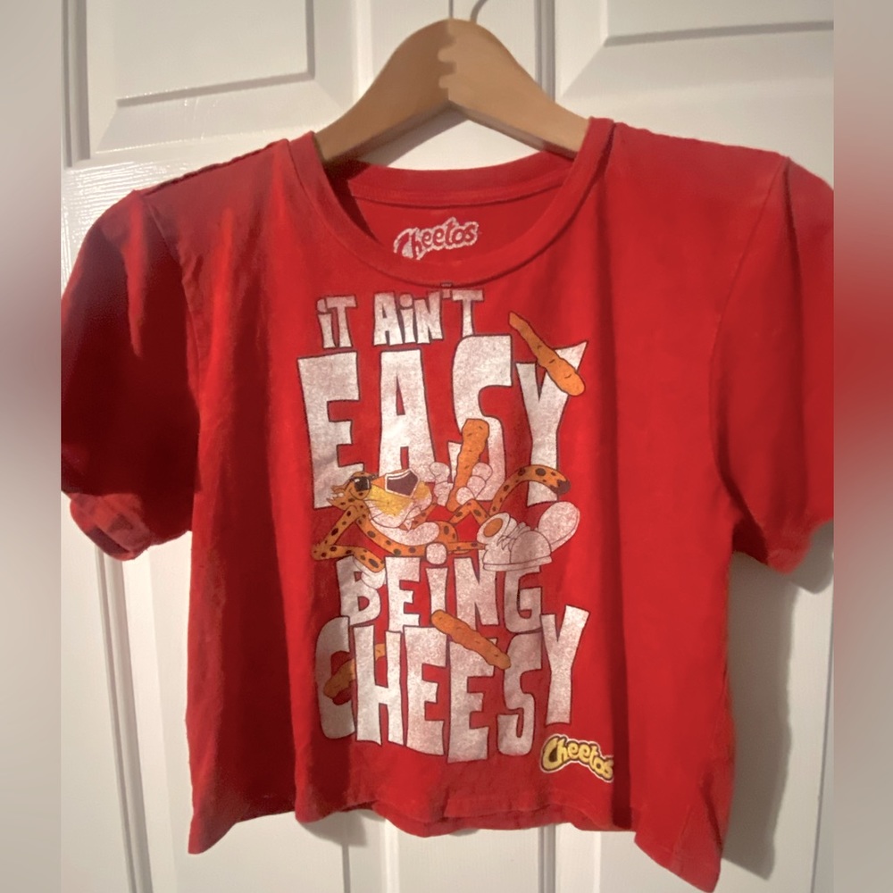 It ain’t easy being cheesy Crop Cheeto